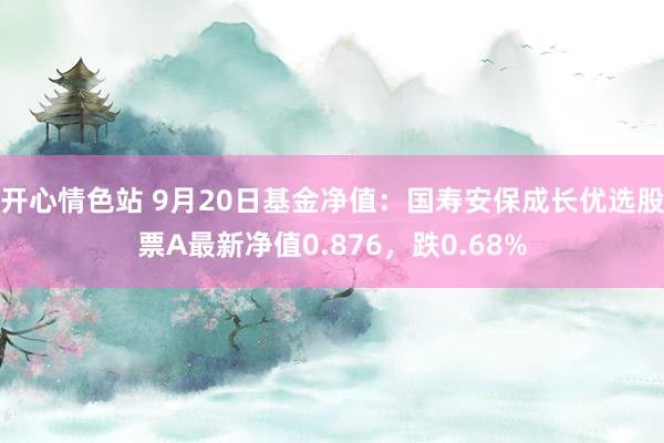 开心情色站 9月20日基金净值：国寿安保成长优选股票A最新净值0.876，跌0.68%