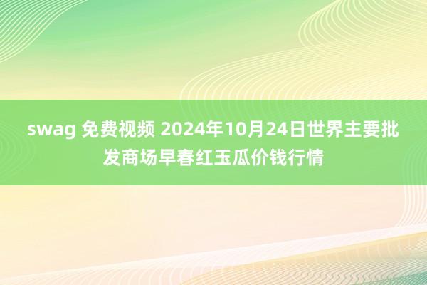 swag 免费视频 2024年10月24日世界主要批发商场早春红玉瓜价钱行情