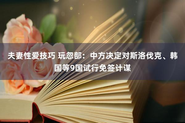 夫妻性爱技巧 玩忽部：中方决定对斯洛伐克、韩国等9国试行免签计谋