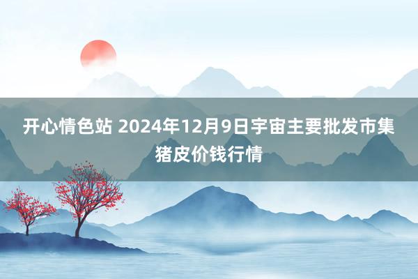 开心情色站 2024年12月9日宇宙主要批发市集猪皮价钱行情