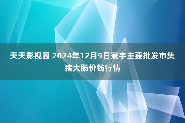 天天影视圈 2024年12月9日寰宇主要批发市集猪大肠价钱行情