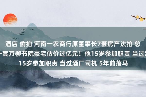 酒店 偷拍 河南一农商行原董事长7套房产法拍 总价值超2亿元 其中一套万柳书院豪宅估价过亿元！他15岁参加职责 当过酒厂司机 5年前落马