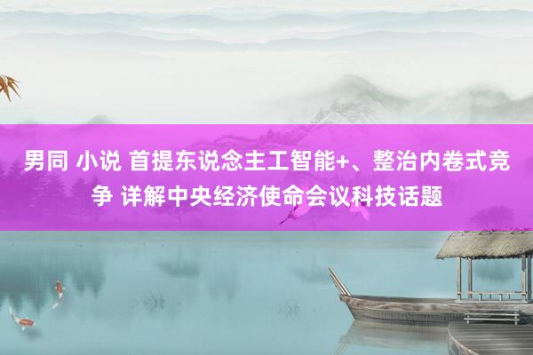 男同 小说 首提东说念主工智能+、整治内卷式竞争 详解中央经济使命会议科技话题