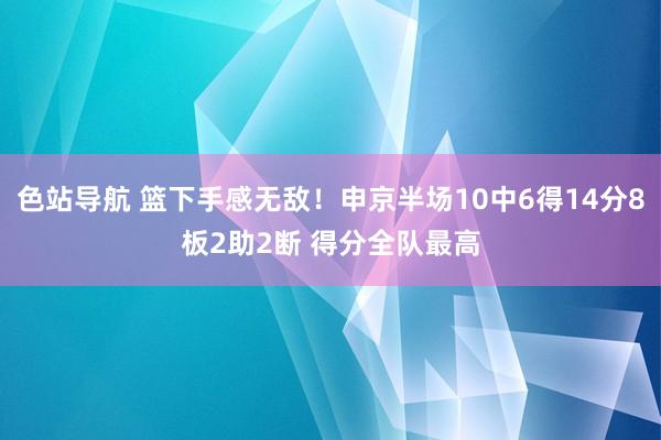 色站导航 篮下手感无敌！申京半场10中6得14分8板2助2断 得分全队最高