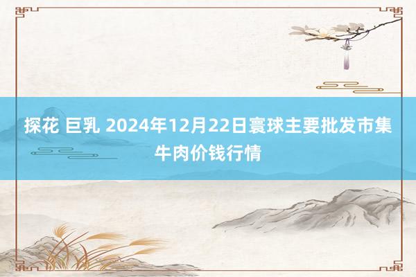 探花 巨乳 2024年12月22日寰球主要批发市集牛肉价钱行情