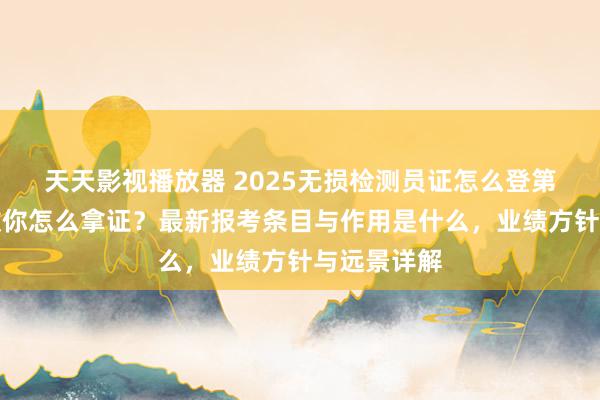 天天影视播放器 2025无损检测员证怎么登第？手把手教你怎么