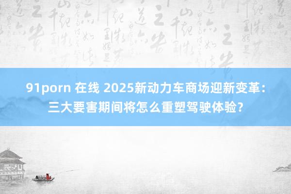 91porn 在线 2025新动力车商场迎新变革：三大要害期